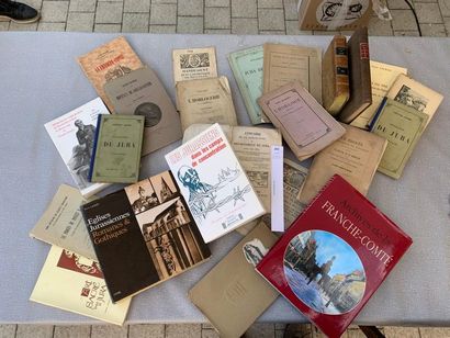 null [Franche-Comté] un ensemble de 23 volumes, plaquettes ou brochures XIXe et ...