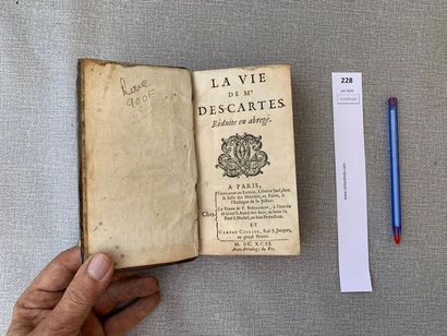 null La vie de Monsieur Descartes réduite en abrégé. Paris, 1692. relié