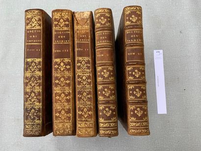 null Philippe Miller Dictionnaire des Jardiniers. 5 volumes in-4 reliés cuir (sur...