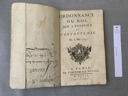 null Ordonnance du Roi sur l'exercice de l'infanterie. Du 6 Mai 1755. Format in-...