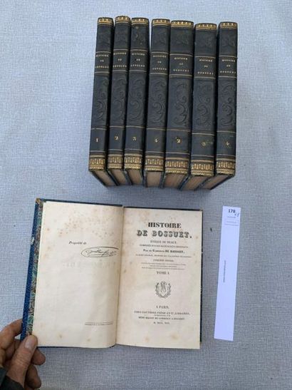 null Histoire de Fénelon et de Bossuet (8 volumes complet), Paris, 1830. Demi-reliures...