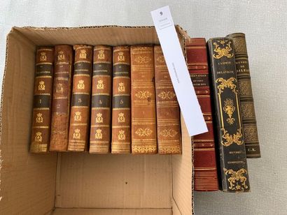 null Un ensemble de 10 volumes reliés XIXe.