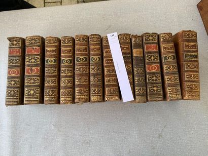 null Bossuet. 12 volumes XVIIIe dépareillés.