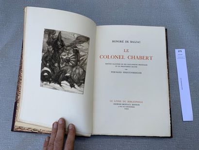 null Balzac. Le Colonel Chabert. Illustré par Fernand Hertenberger. Demi maroquin...