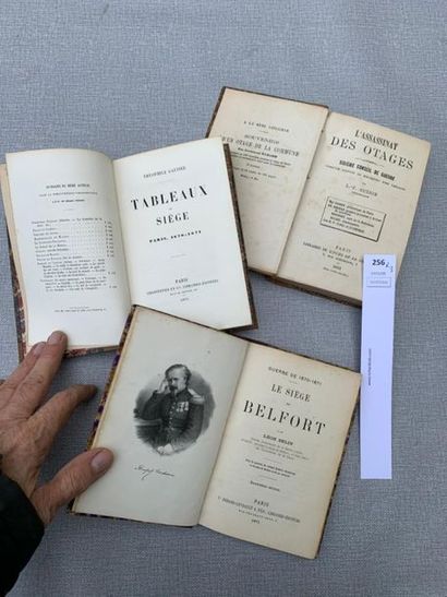 null [Guerre de 1870-1871]. Un ensemble de 3 volumes : Le siège de Belfort, par Léon...