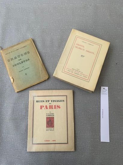 null Valéry Larbaud. 3 volumes brochés.