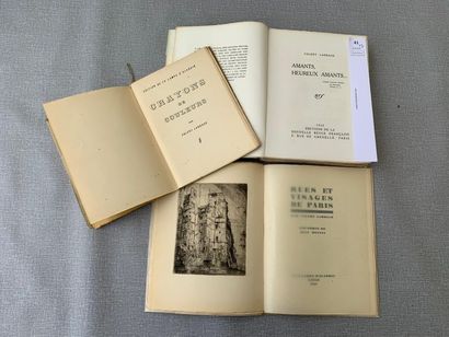 null Valéry Larbaud. 3 volumes brochés.