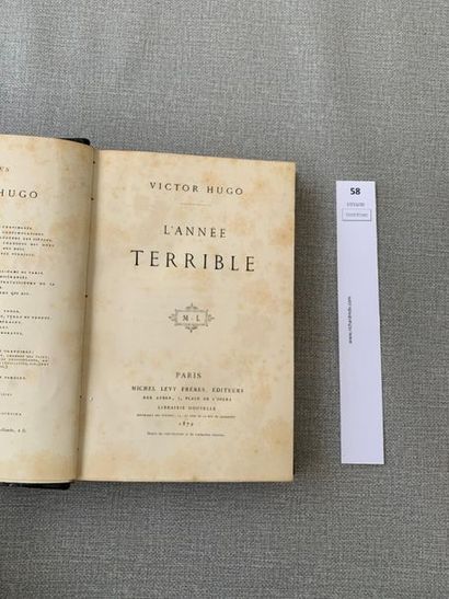 null Victor Hugo. L'année terrible. 1872. Edition originale, reliée.