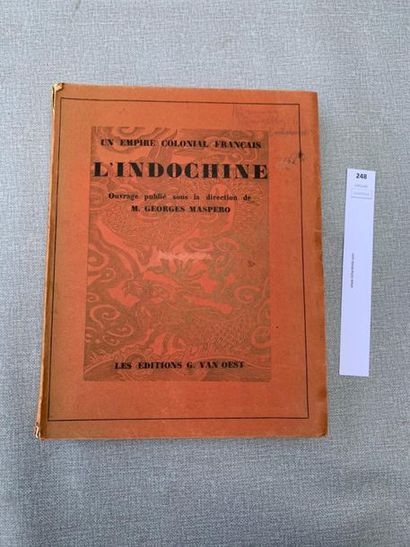 null Maspero. L'Indochine. 1 volume broché oin-4. Nombreuses illustrations. (Acc...