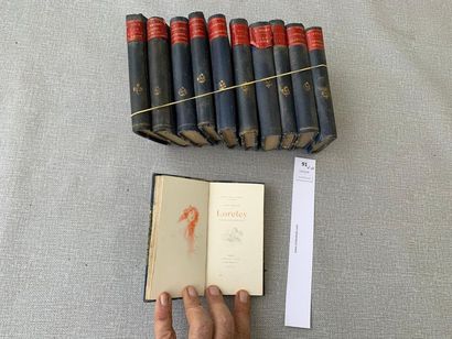null Collection Guillaume. 11 volumes, dont Jean Lorrain Lorely (exemplaire avec...