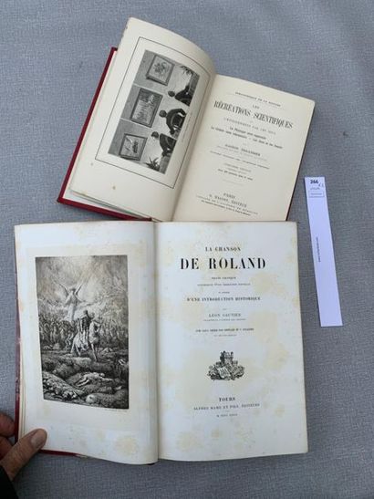 null Ensemble de 2 volumes : Tissandier Les Récréations Scientifiques & la Chanson...