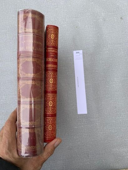 null Ensemble de 2 volumes : Tissandier Les Récréations Scientifiques & la Chanson...