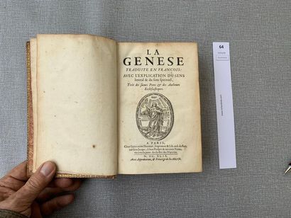 null La Genèse. 1699. Relié