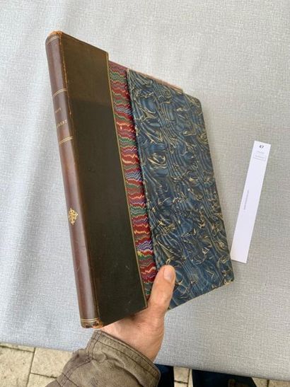 null Peintures et dessins de Félix Laurent. 1821-1905. 1 volume en feuilles tiré...