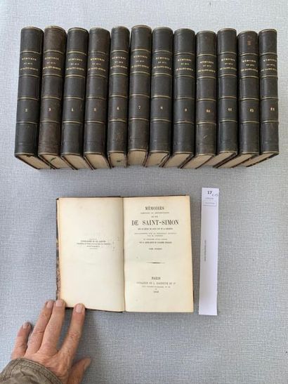 null Mémoires du Duc de Saint Simon. Paris, Hachette, 1866. 13 volumes (édition ...