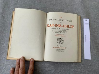 null Longus. Dapnis et Chloé. Illustré par Guérin. 1923. Exemplaire sur chine.