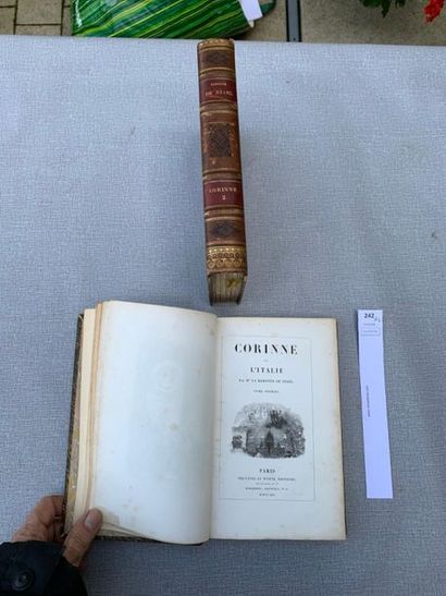 null Madame de Staël. Corinne ou l'Italie. Paris, 1842. 2 volumes avec gravures dans...