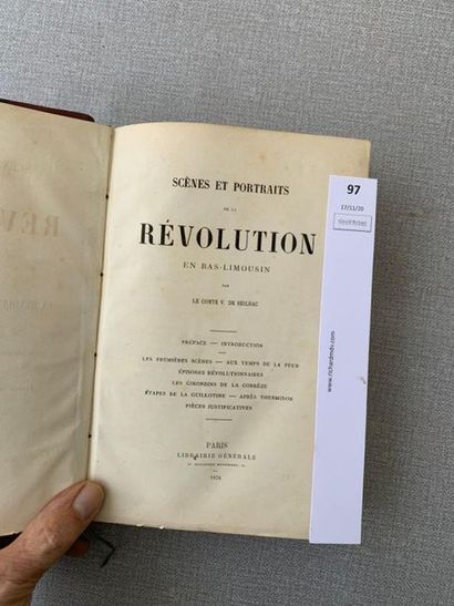 null Comte de Seihac. Scènes et portraits de la Révolution en Bas Limousin. Paris,...
