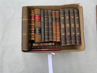 null Un carton de 15 livres reliés XIXe