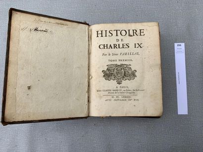 null Varillas Histoire de Charles IX. 2 tomes en 1 volume in-4. Paris, 1683 (acc...