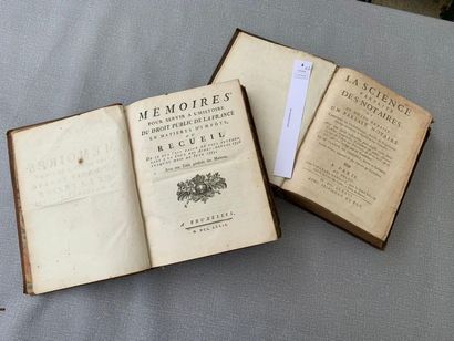 null Ferrière. Un ensemble de 2 volumes. La science parfaite des notaires. Paris,...