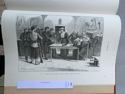 null La guerre et la Commune 1870-1871. 1 volume in-folio de 77 planches. Paris,...