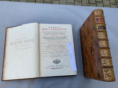 null Corpus Juris Civilis Romani. 2 volumes in-folio, 1756.
