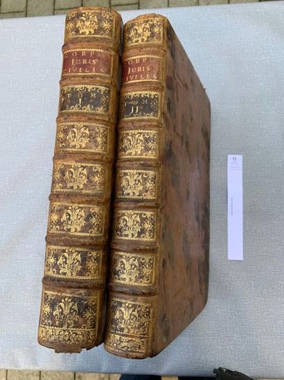 null Corpus Juris Civilis Romani. 2 volumes in-folio, 1756.