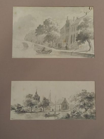null Ecole hollandaise
Jakob SCHOEMAKER (1792-1867)
Paysages
Dessins
12 x 19 cm
10...