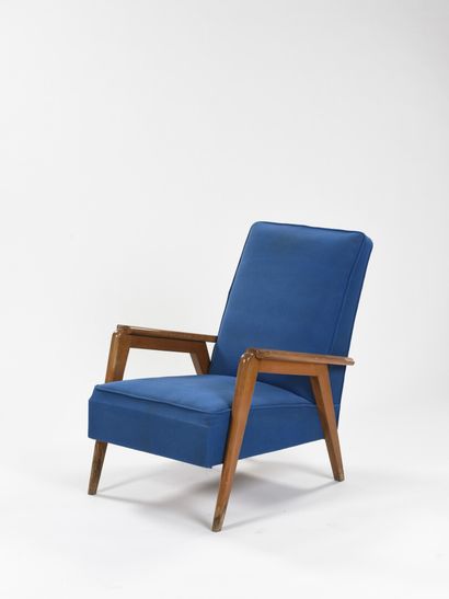 null Étienne-Henri MARTIN (1905-1997) Attribué à

Paire de fauteuils à structure...
