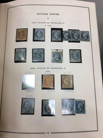 null Collection de timbres classiques et :modernes, france et étranger six albums...
