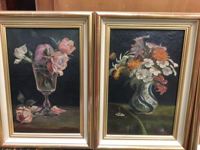 null Ecole Française vers 1920

Trois peintures : natures mortes

Huile sur toile

31...