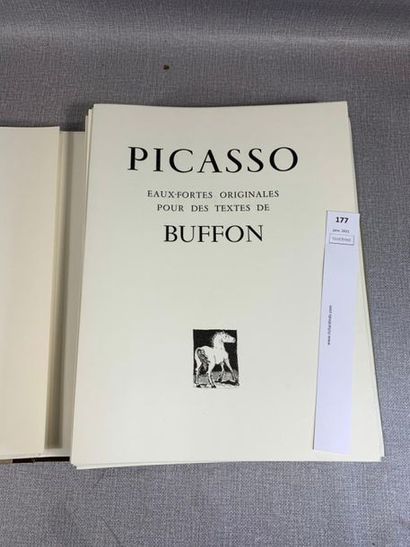 null Buffon illustré par Picasso. 1 volume en feuilles sous chemise et étui. Edition...