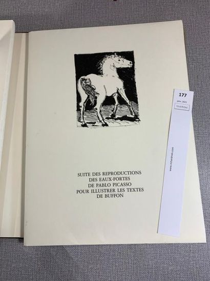 null Buffon illustré par Picasso. 1 volume en feuilles sous chemise et étui. Edition...