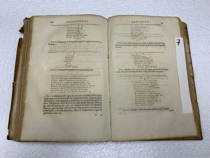 null 2 titres reliés en 1 volume in-folio : Mémoires de l'Histoire de Lyon par Paradin...