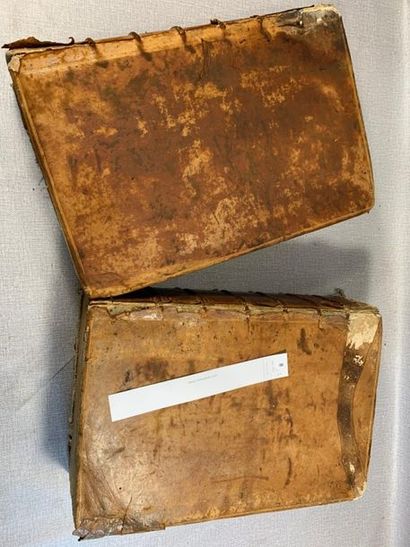 null Cicéron. Opera omnia. 4 tomes en 2 volumes in-folio. 1584. Accidents.