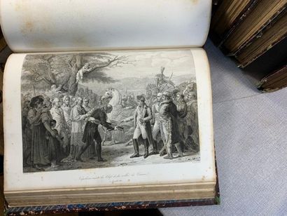 null [Gavard]. Galeries historiques de Versailles. 6 volumes in-folio. Très nombreuses...