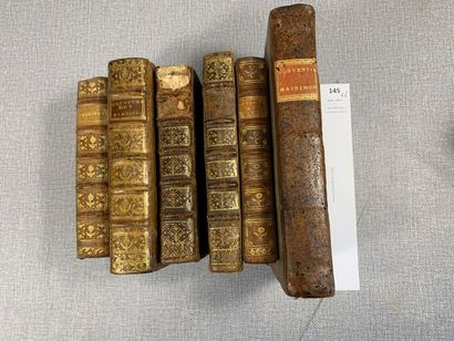 null Un ensemble de 6 volumes reliés XVIIIe, format in-12 : Règles pour former un...