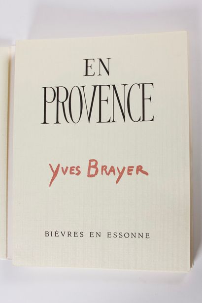 null MISTRAL (Frédéric) : En Provence. Illustré par Yves BRAYER. Bièvres en Essonne,...