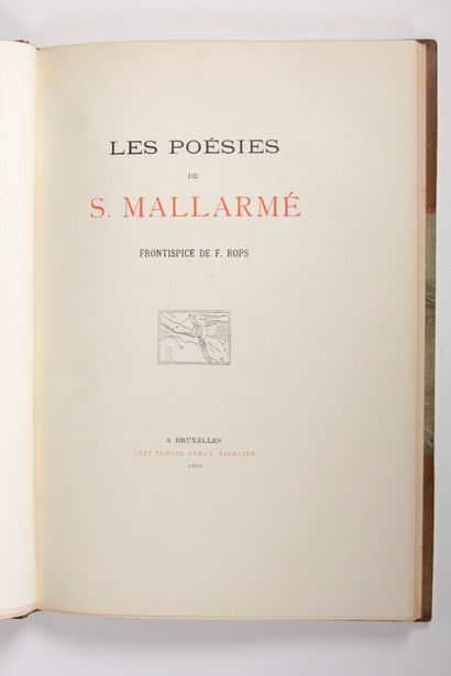 null MALLARMÉ (Stéphane) : Les Poésies. Bruxelles, Deman, 1899. Un volume.



16...