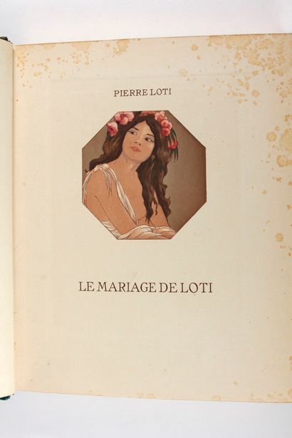 null LOTI (Pierre) : Le Mariage de Loti. Illustré d'aquarelles de Maurice de BECQUE,...