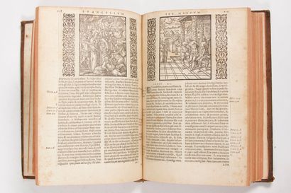null BIBLIA SACRA ad optima quæq; veteris, ut vocant Lyon : Jean de Tournes, 1554....