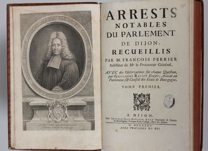 null PERRIER (François) : Arrests notables du Parlement de Dijon, recueillis par...