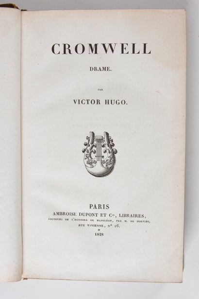 null HUGO (Victor) : Cromwell. Drame. Paris, Ambroise Dupont et Cie, 1828. Un volume.



12,5...