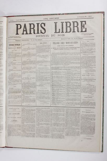null [COMMUNE de PARIS] 

Paris Libre. Journal du soir. N° 1- 43, mercredi 12 avril-mercredi...