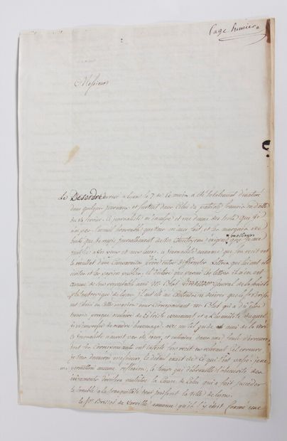 null [MANUSCRIT] [LYON] |Révolution]

IMBERT-COLOMES (Jacques) : Une lettre manuscrite...