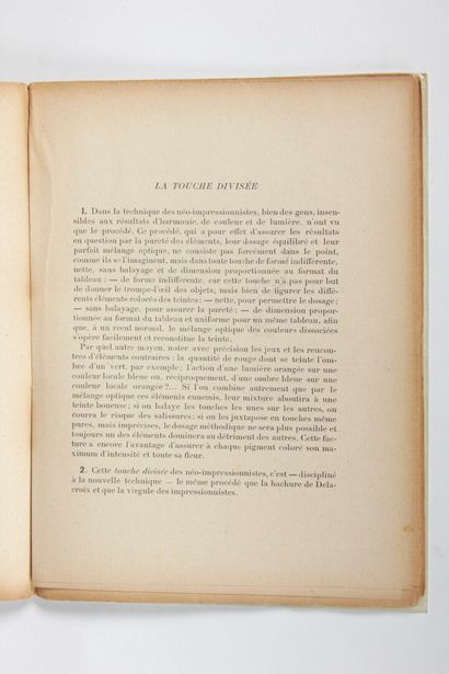 null SIGNAC (Paul) : D'Eugène Delacroix au néo-impressionnisme. Paris, Editions de...