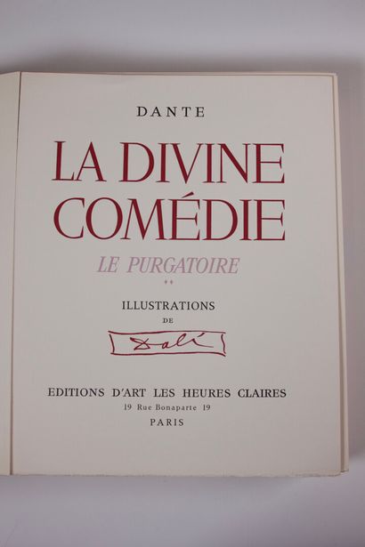 null DANTE ALIGHIERI : La Divine Comédie. L'Enfer - Le Purgatoire - Le Paradis. Illustrations...