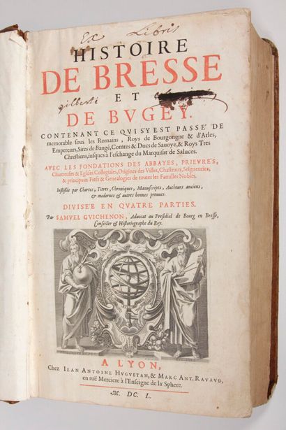 null GUICHENON (Samuel) : Histoire de Bresse et de Bugey. Contenant ce qui s'y est...