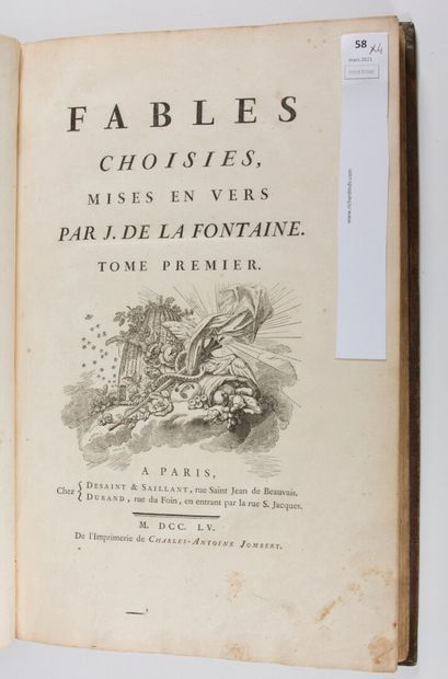 null LA FONTAINE (Jean de) : Fables choisies. Illustré par Jean-Baptiste OUDRY. Paris,...